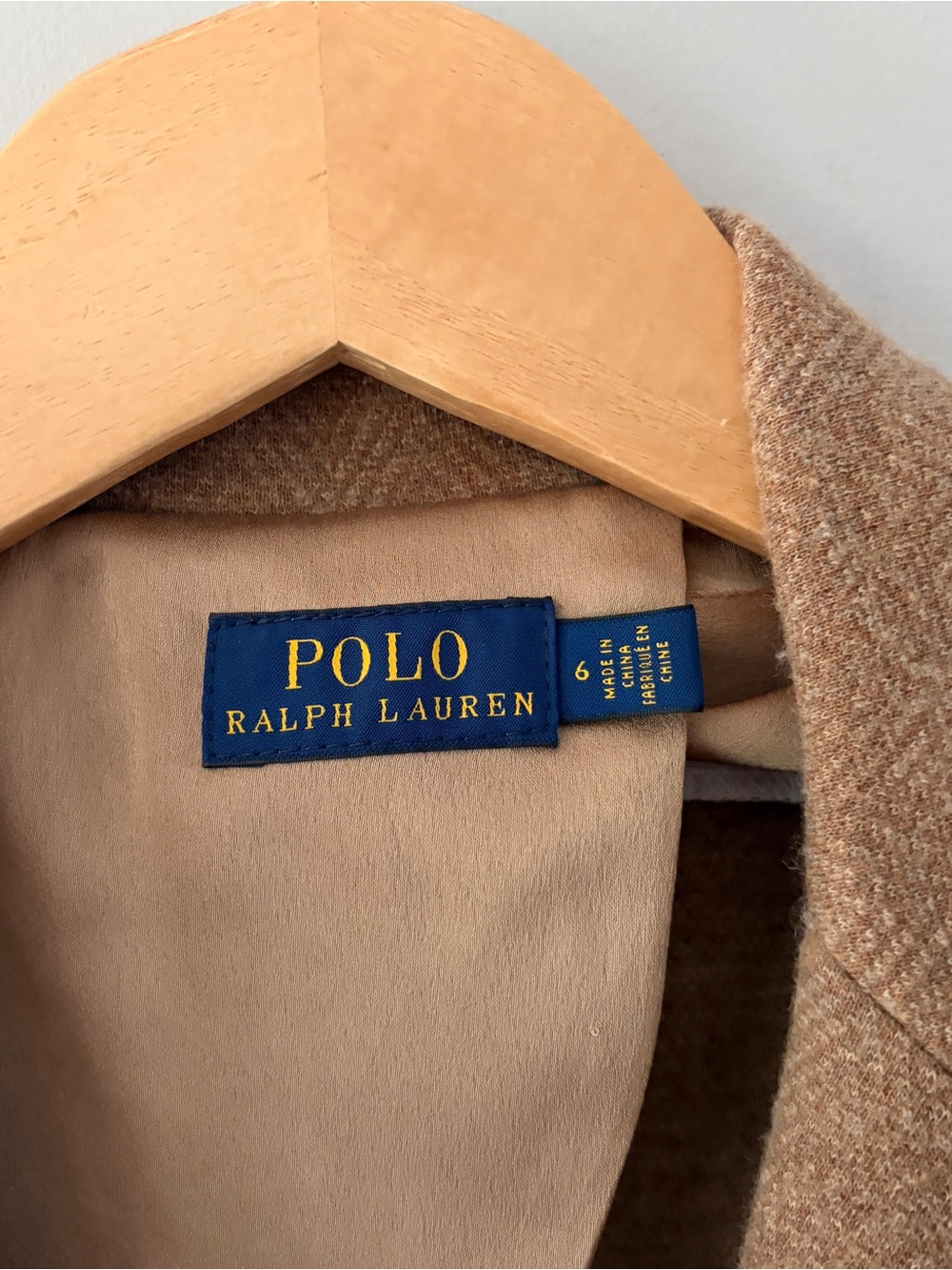 Polo Ralph Lauren Blazer Brown Herringbone Wool Blend Coat Jacket Equestrian 6 - Picture 3 of 7